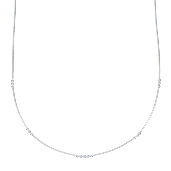 Liquid Sterling Silver Bead Necklace X10722